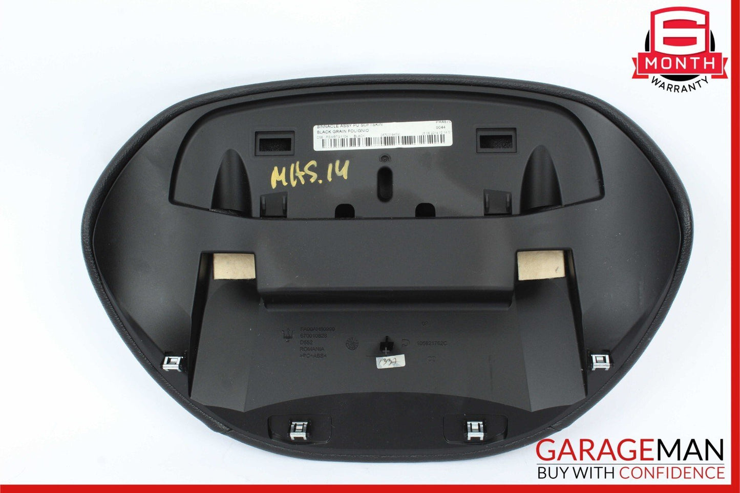 14-17 Maserati Ghibli Gauge Dash Speedometer Trim Pad Cover Black OEM