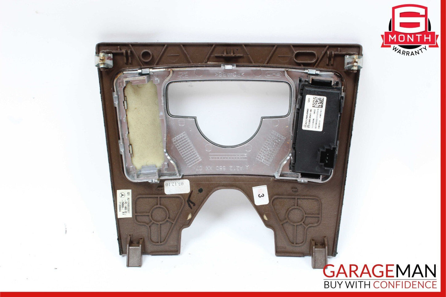 10-13 Mercedes W212 E400 E350 E550 Center Console Switch Trim Bezel Wood OEM