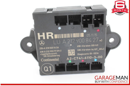08-18 Mercedes W212 E350 C350 CLS550 Rear Right Side Door Control Module Unit