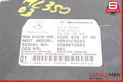 00-06 Mercedes W163 ML320 S500 Voice Phone Communication Control Module Unit