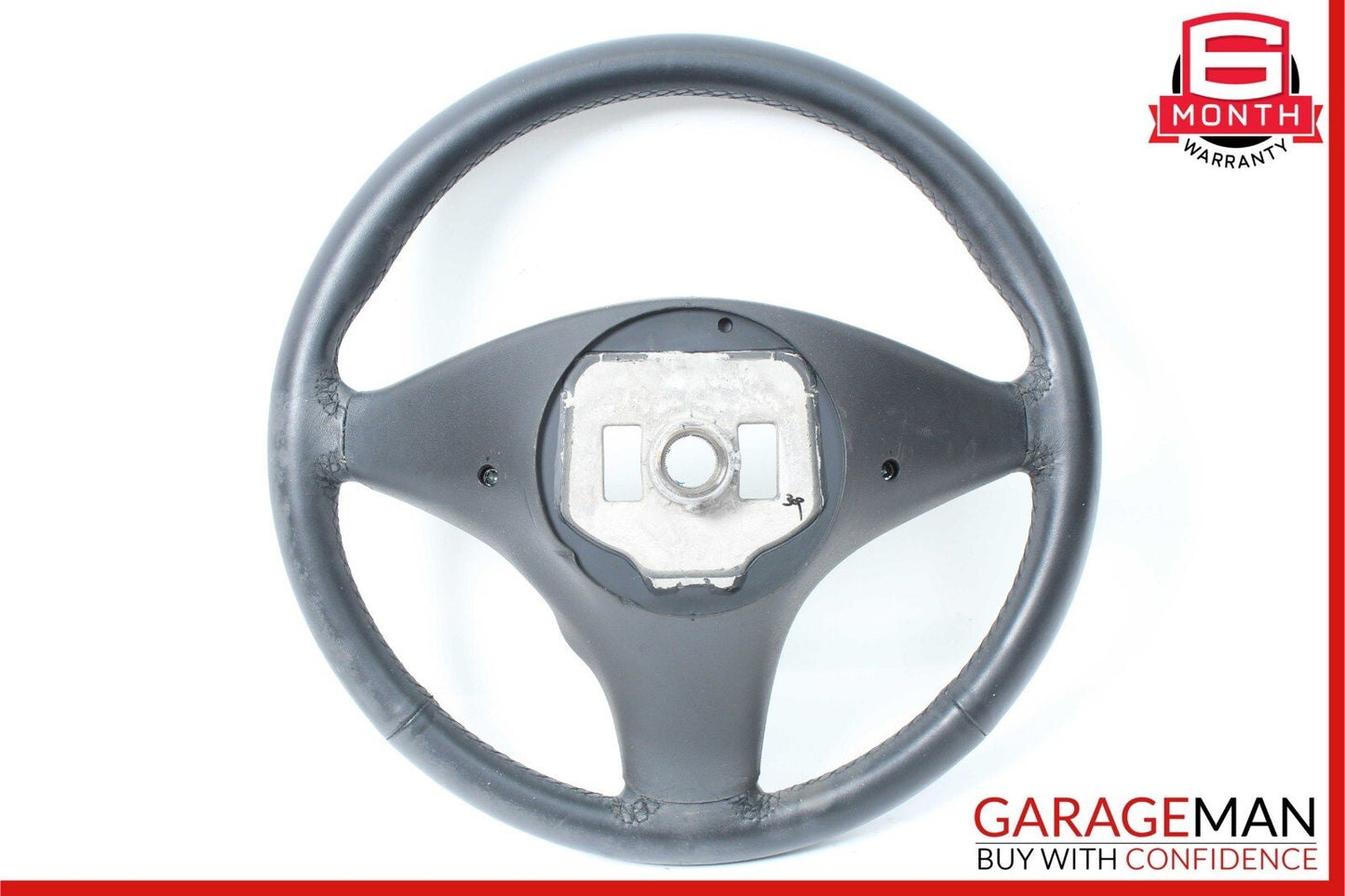 08-11 Mercedes W204 C300 3 Spoke Steering Wheel Leather Black 2044603203 OEM