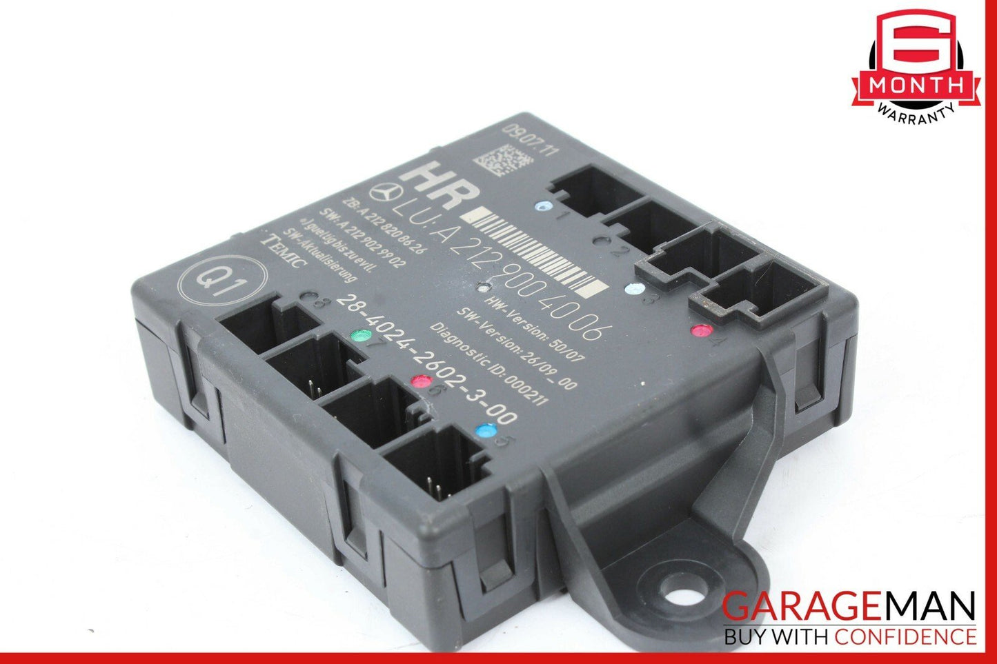 08-14 Mercedes W212 E350 C300 Rear Right Passenger Side Door Control Module OEM