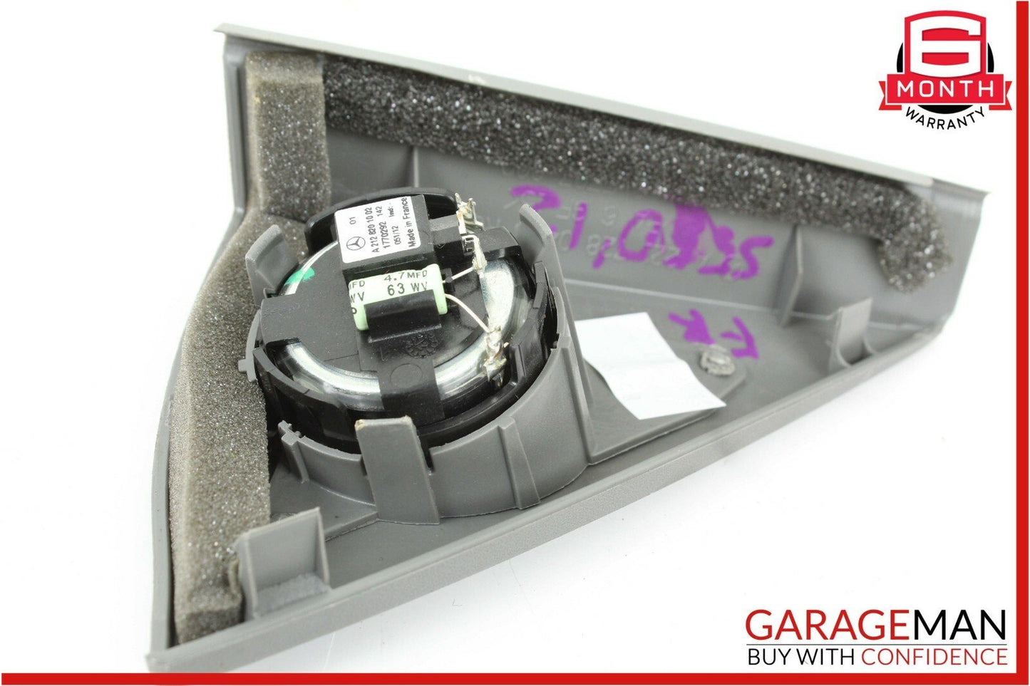07-13 Mercedes W221 S550 Front Left & Right Side Door Tweeter Speaker Covers Set