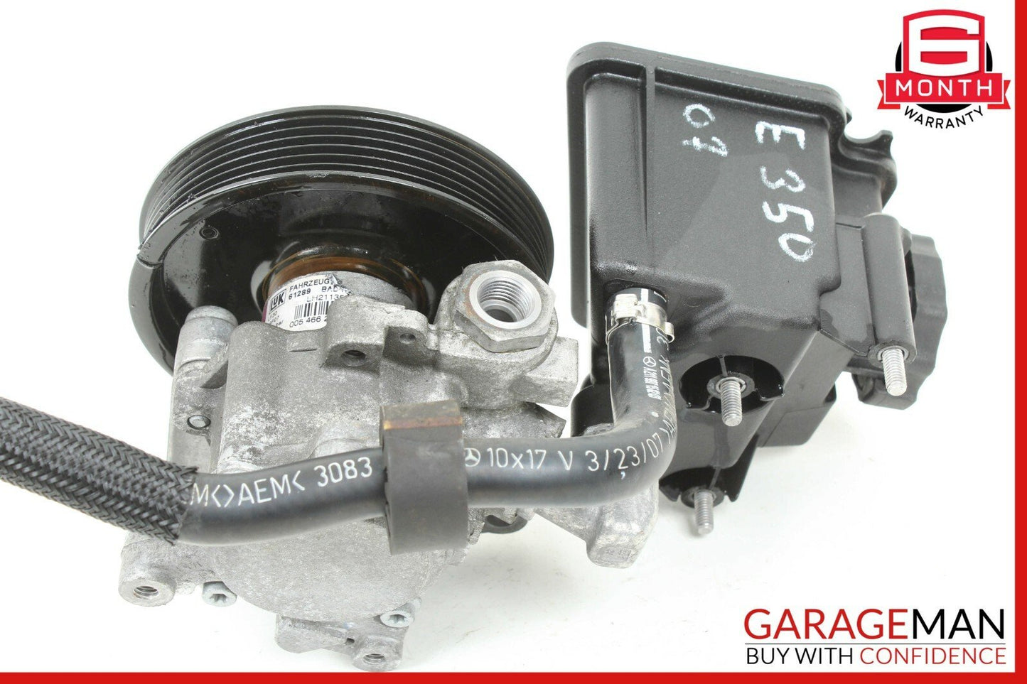 06-09 Mercedes W211 E350 E550 CLS550 Power Steering Pump Reservoir OEM