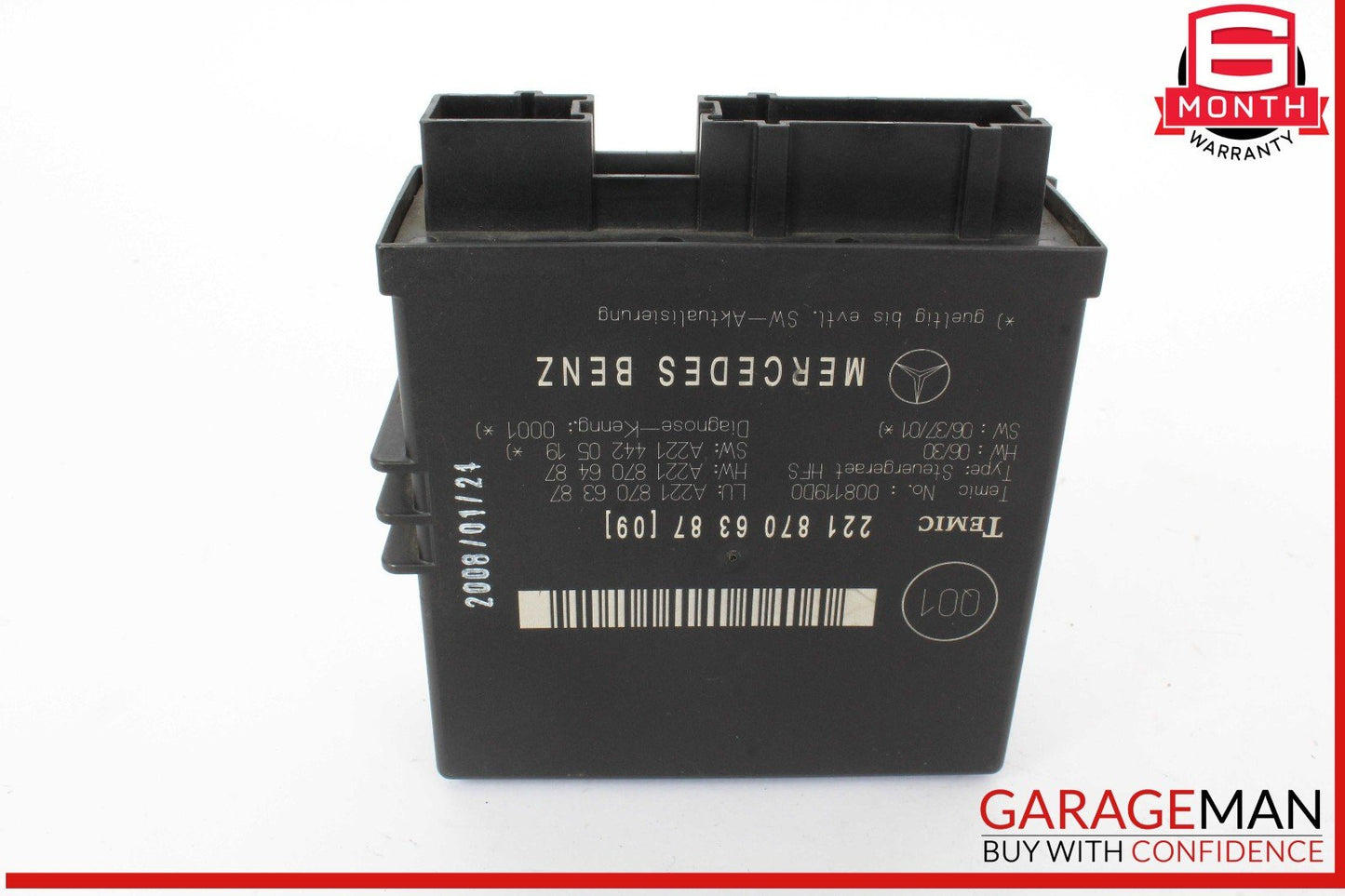07-09 Mercedes W221 S550 S63 AMG Trunk Release Remote Open Close Module OEM