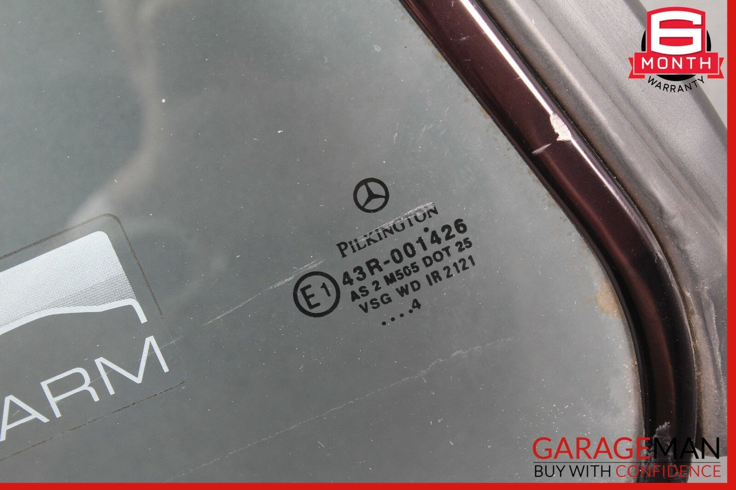 00-06 Mercedes W215 CL500 Rear Right Passenger Side Quarter Window Auto Glass