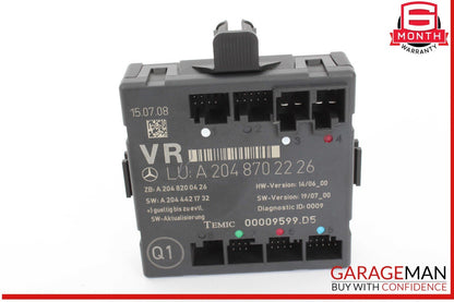 08-18 Mercedes W204 C300 Front Right Passenger Side Door Control Module Unit OEM