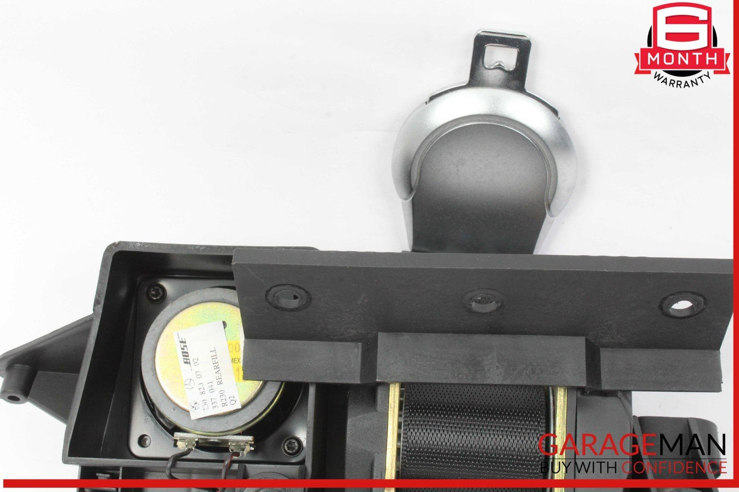 03-08 Mercedes R230 SL500 Rear Right Seat Belt Retractor Luggage w/ Speaker OEM