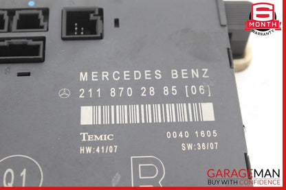 03-09 Mercedes W211 E350 E550 Front Right Passenger Door Control Module OEM