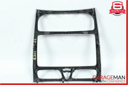 01-04 Mercedes W203 C230 Coupe Center Dash Radio Bezel Trim Panel Carbon Fiber