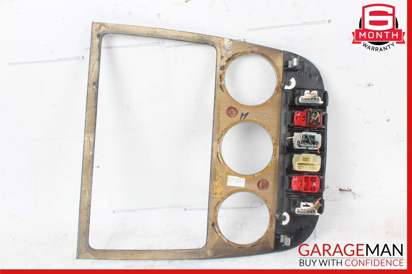 02-05 Mercedes W163 ML350 Center Console A/C Climate Control Switch Trim Panel