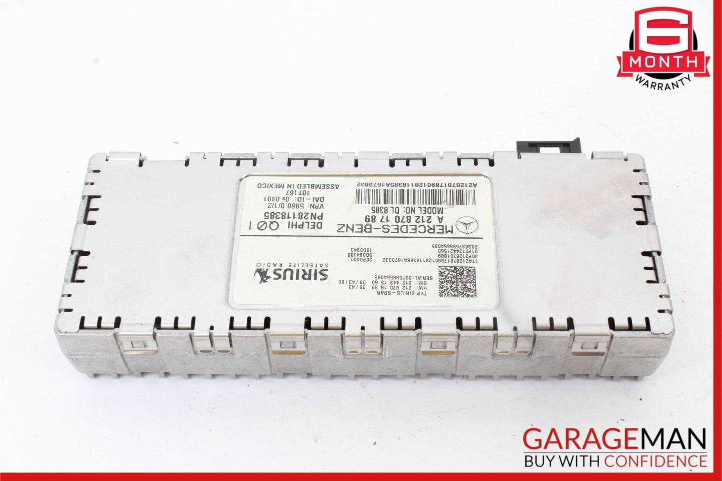 08-14 Mercedes W212 E550 C300 Sirius Satellite Radio Receiver 2128701789 OEM