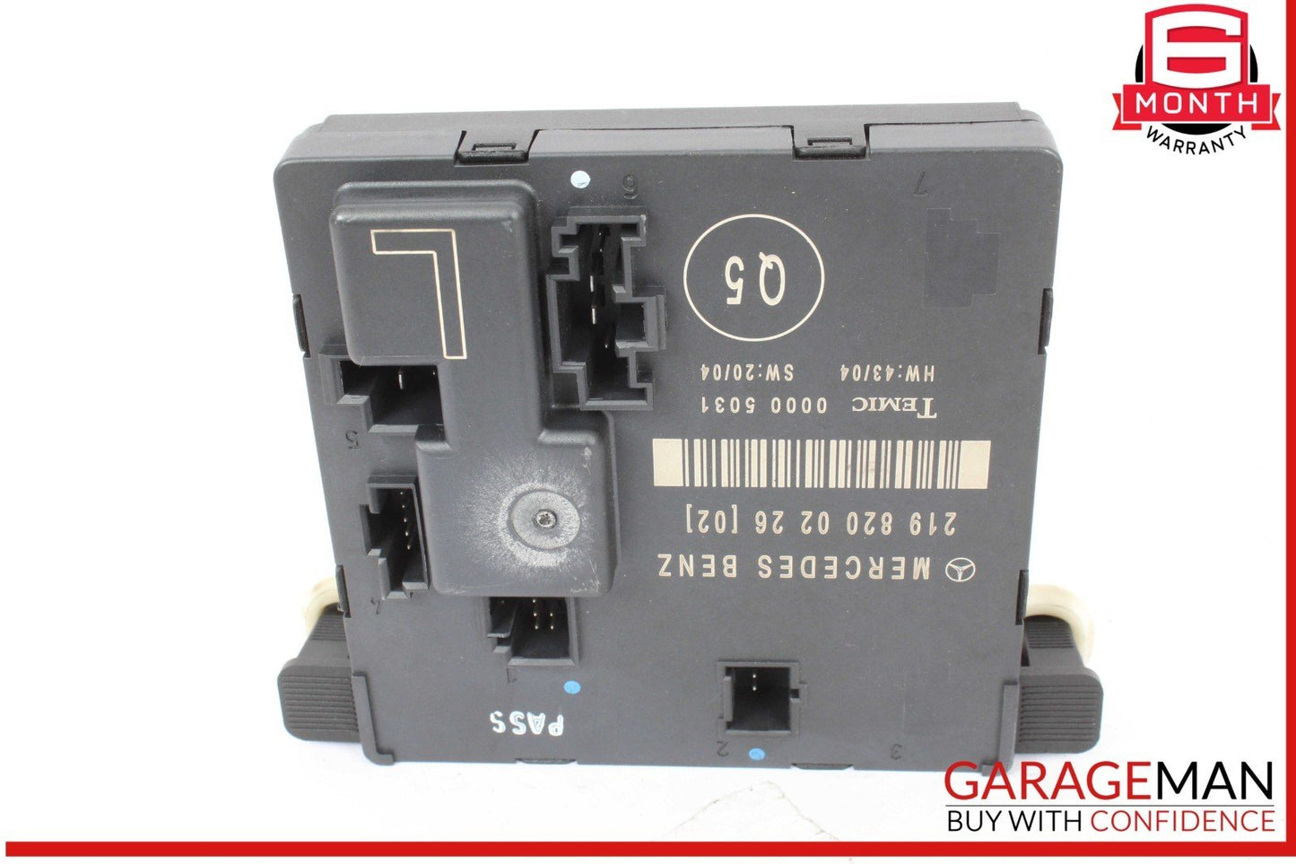 06-11 Mercedes W219 CLS550 Rear Left Side Door Control Module 2198200226 OEM