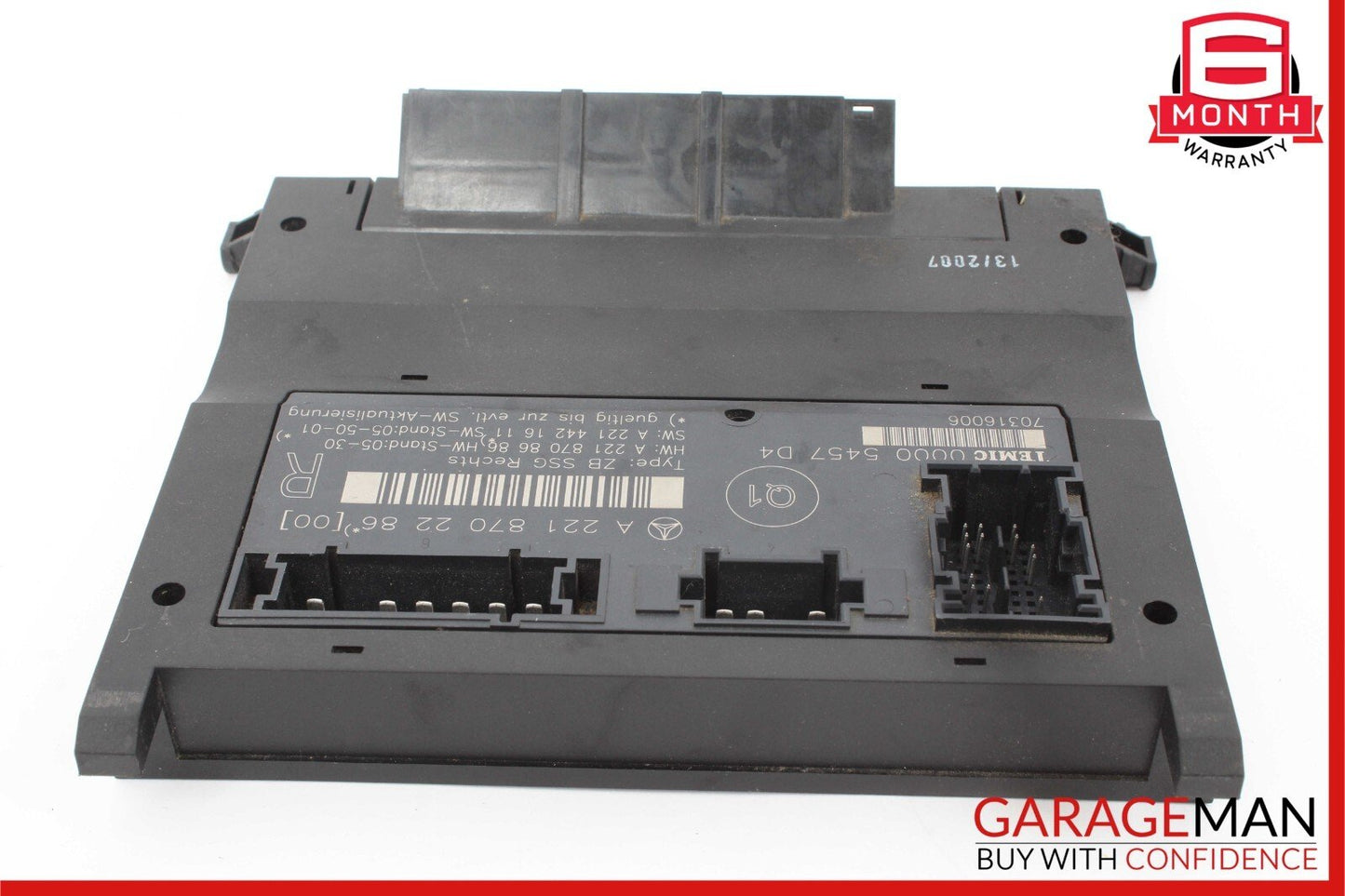 07-13 Mercedes W221 S400 S350 S550 Front Right Side Under Seat Control Unit