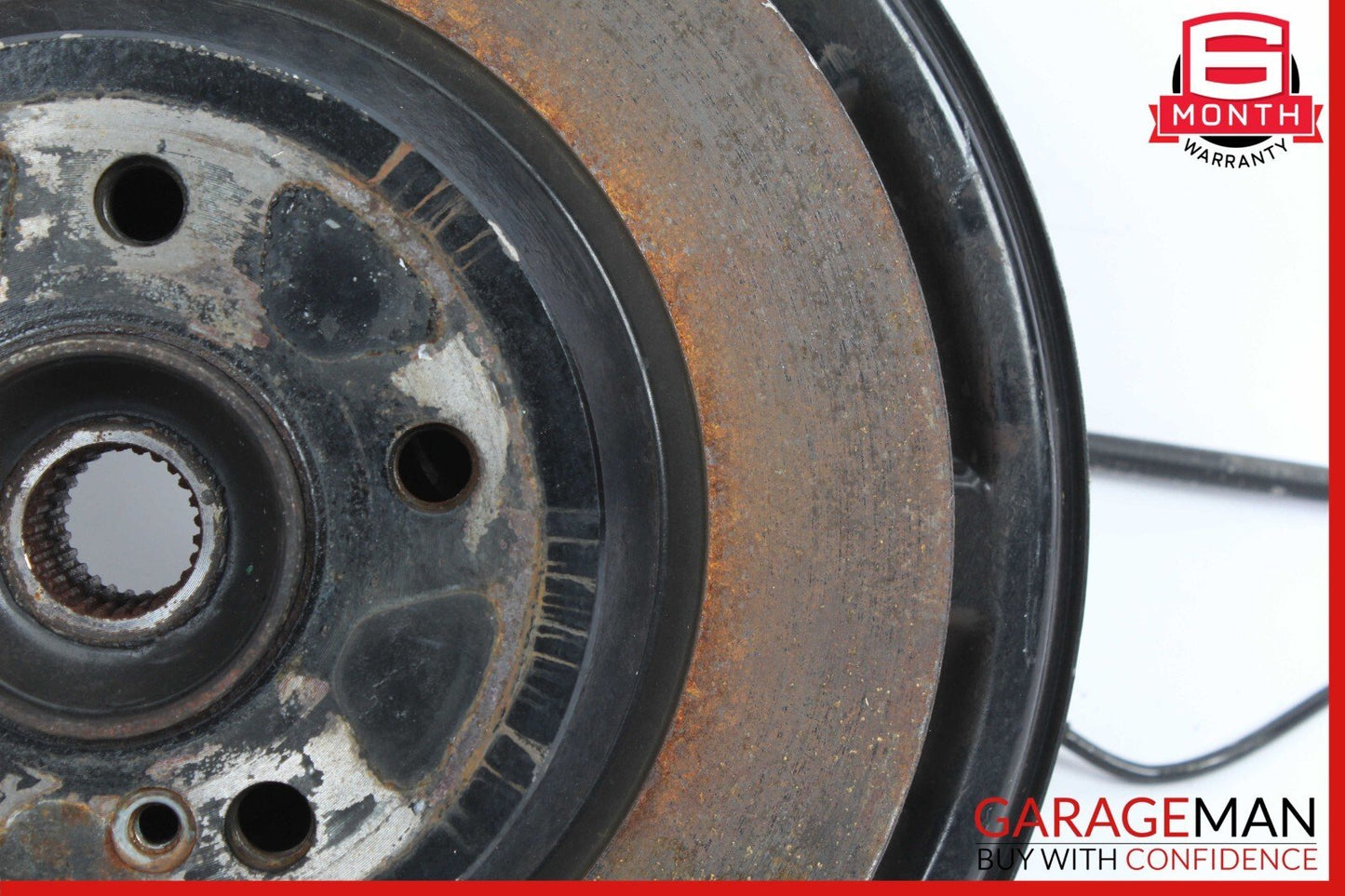 10-18 Mercedes W212 E350 Rear Left Side Spindle Knuckle Hub w/ Rotor Disc OEM