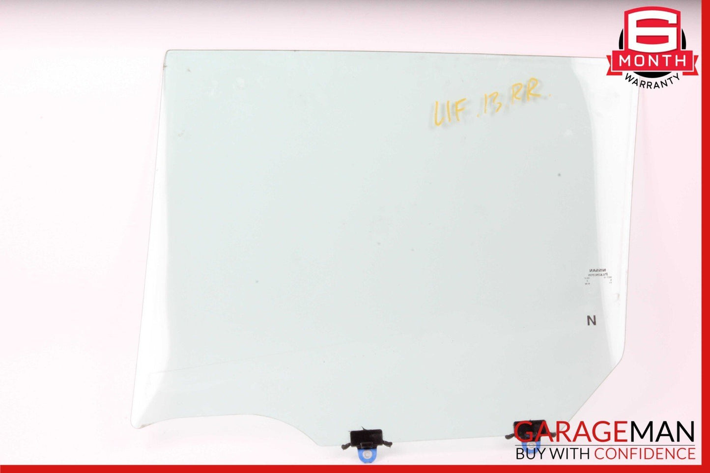 13-24 Nissan Leaf Rear Right Passenger Side Door Window Glass OEM 823003NF1A