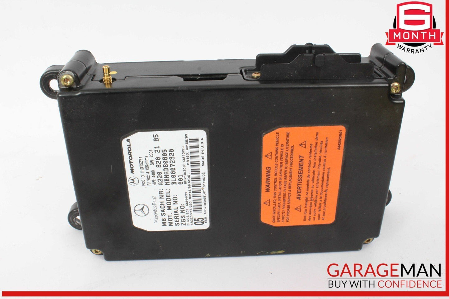 00-06 Mercedes R230 SL500 ML320 ML500 E55 AMG Voice Command Control Module Unit
