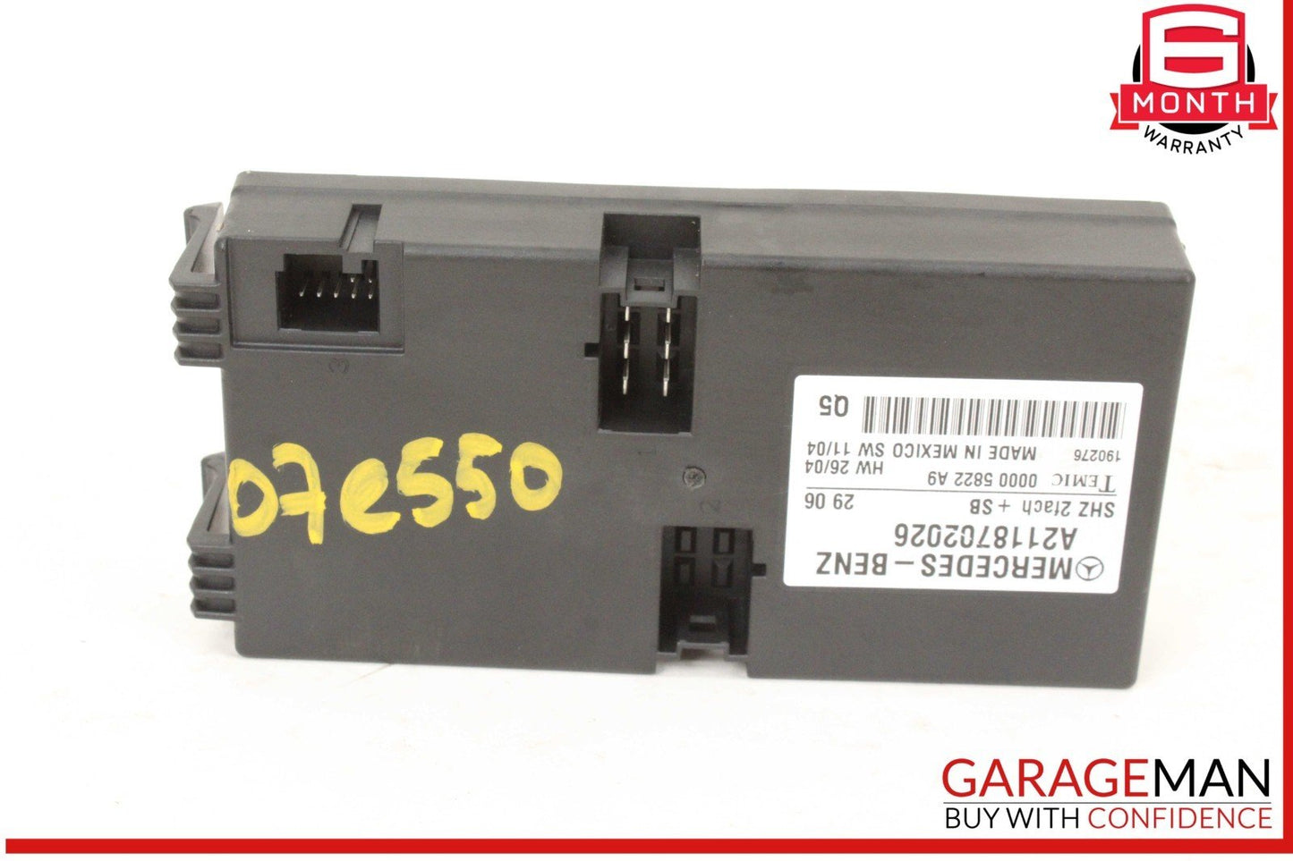 06-13 Mercedes W211 E550 E63 AMG Heated Seat Control Module Unit 2118702026 OEM