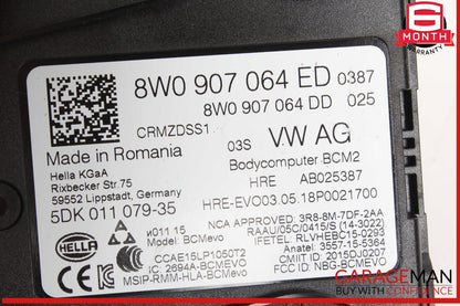 17-19 Audi Q7 BCM Body Computer Control Module Unit 8W0907064ED OEM