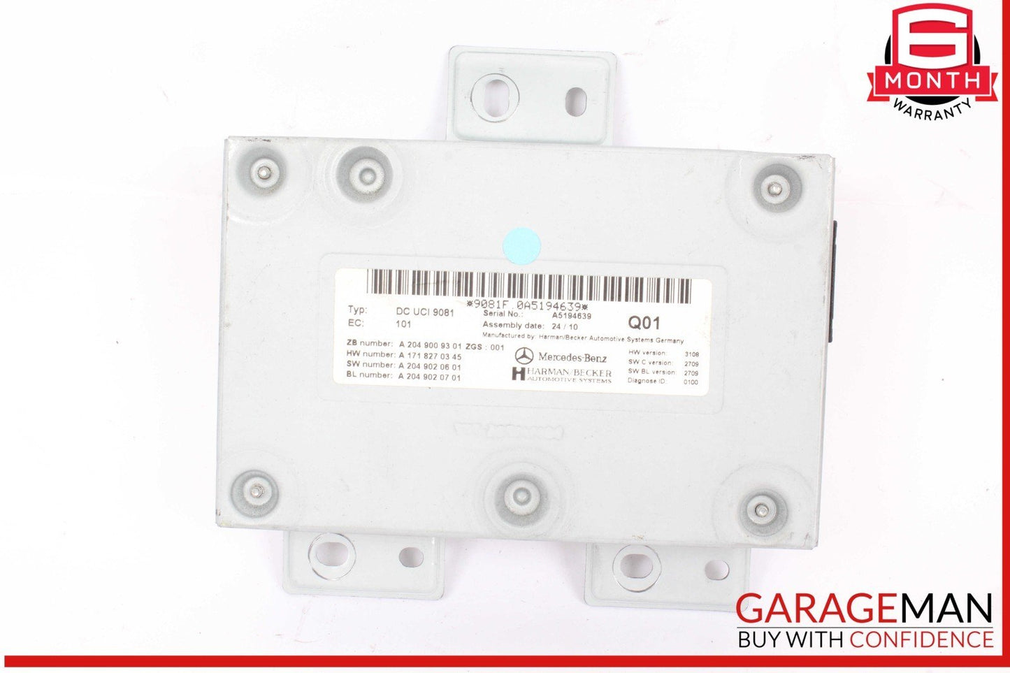 06-14 Mercedes W221 S550 S400 Communication Interface Ipod Control Module Unit