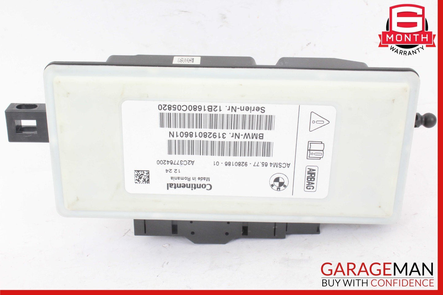 11-16 BMW 528i 535i 550i Crash Impact Sensor Control Module Unit 9280186