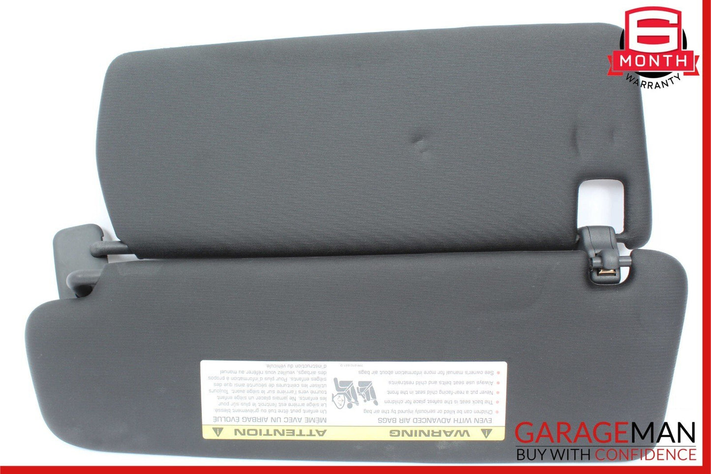11-18 Porsche Cayenne 958 S Front Right Side Sun Visor Shade Cover Black OEM