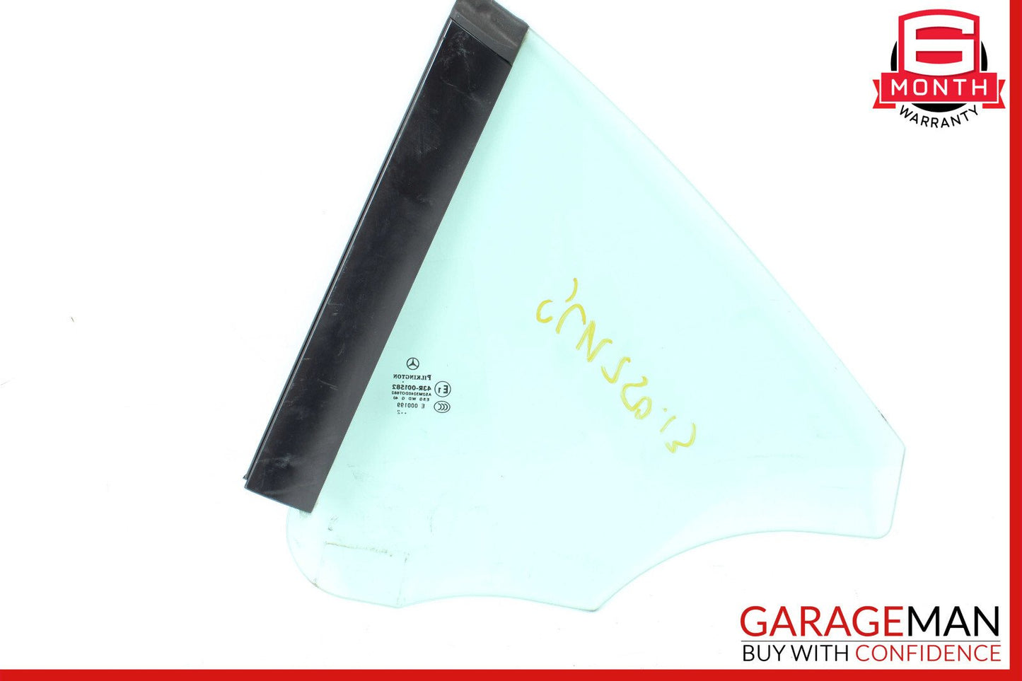 12-20 Mercedes R172 SLK250 Rear Right Side Quarter Window Glass OEM