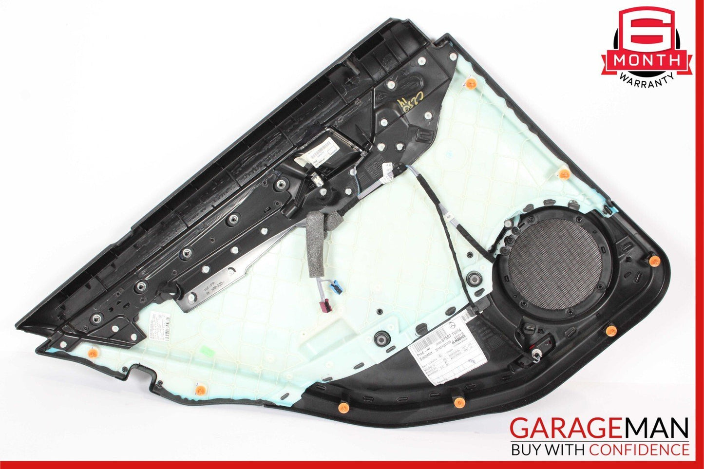 08-14 Mercedes W204 C250 Sedan Rear Right Side Interior Door Panel Black OEM