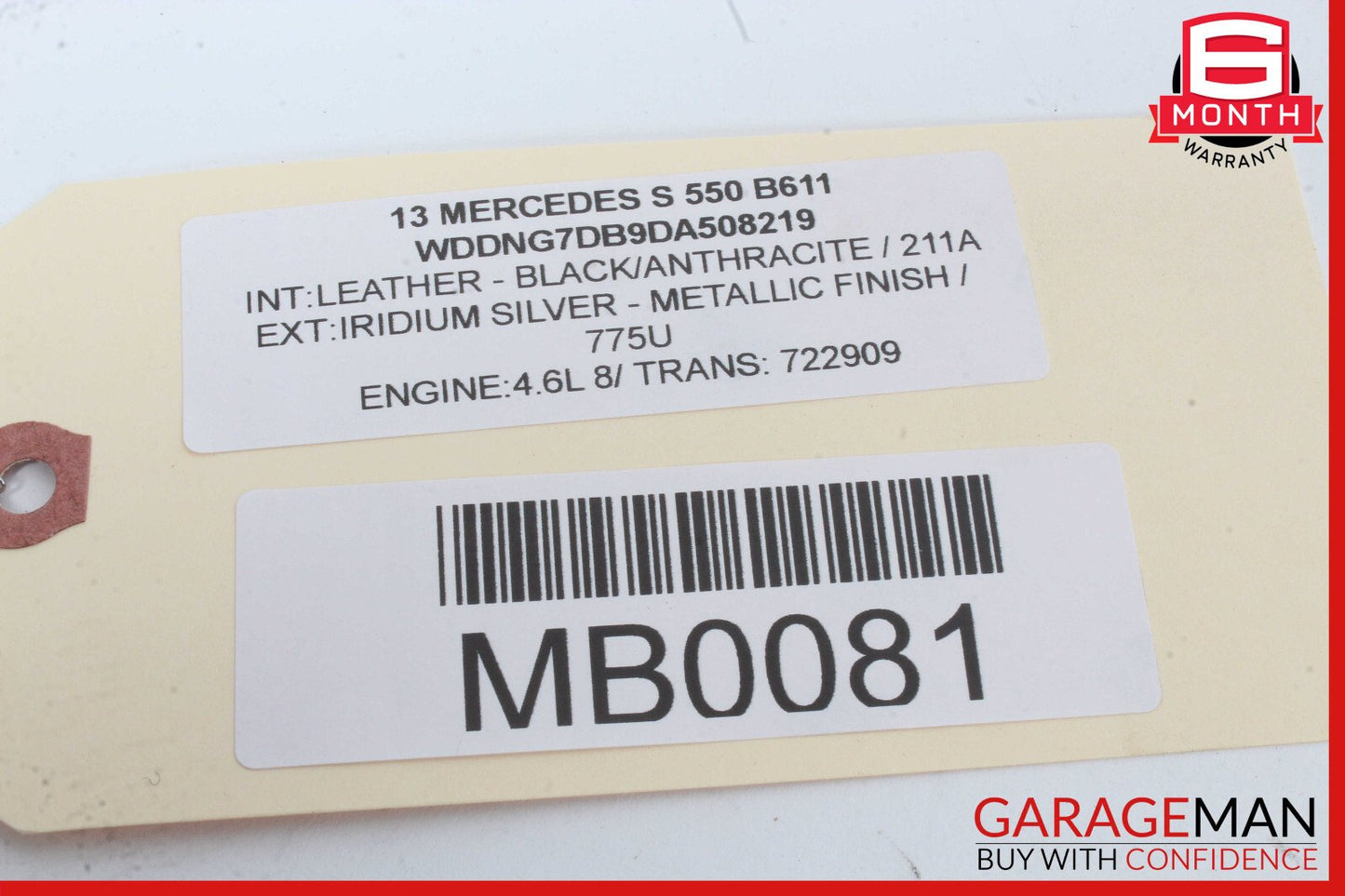 10-13 Mercedes W221 S550 S63 E550 Active Lane Assist Front Camera 0009050338 OEM