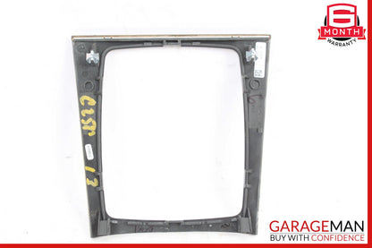 08-15 Mercedes W204 C250 C300 C350 Center Console Shift Shifter Bezel Trim Wood