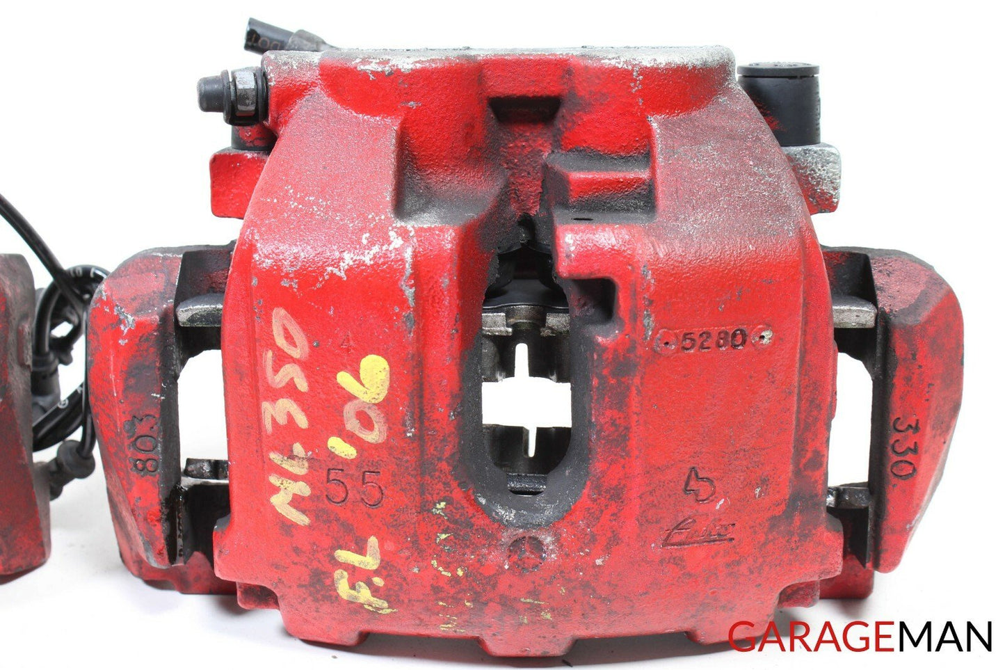 06-09 Mercedes W164 ML500 GL450 Front Left And Right Side Brake Calipers Set Red