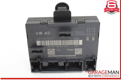 2011-2018 Audi A8 Rear Left/Right Door Control Module 4H0959795D Genuine