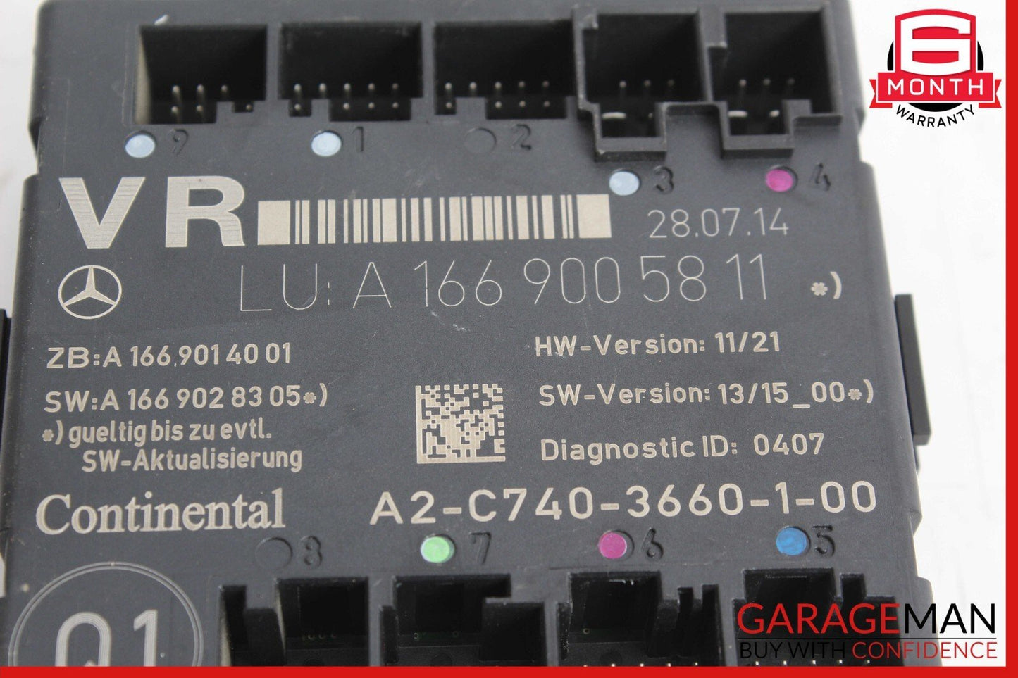 12-20 Mercedes CLA250 ML350 Front Right Side Door Control Module Unit