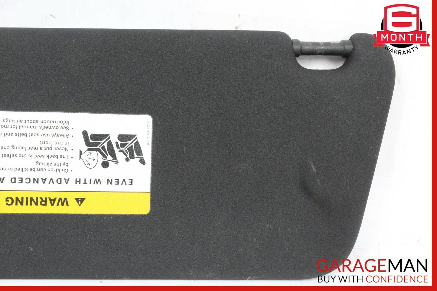 08-14 Mercedes W204 C250 C350 Front Right Side Sunvisor Sun Visor Black