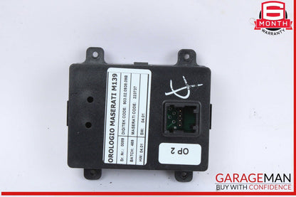 03-08 Maserati Quattroporte M139 Center Dashboard Analog Clock 223737 OEM