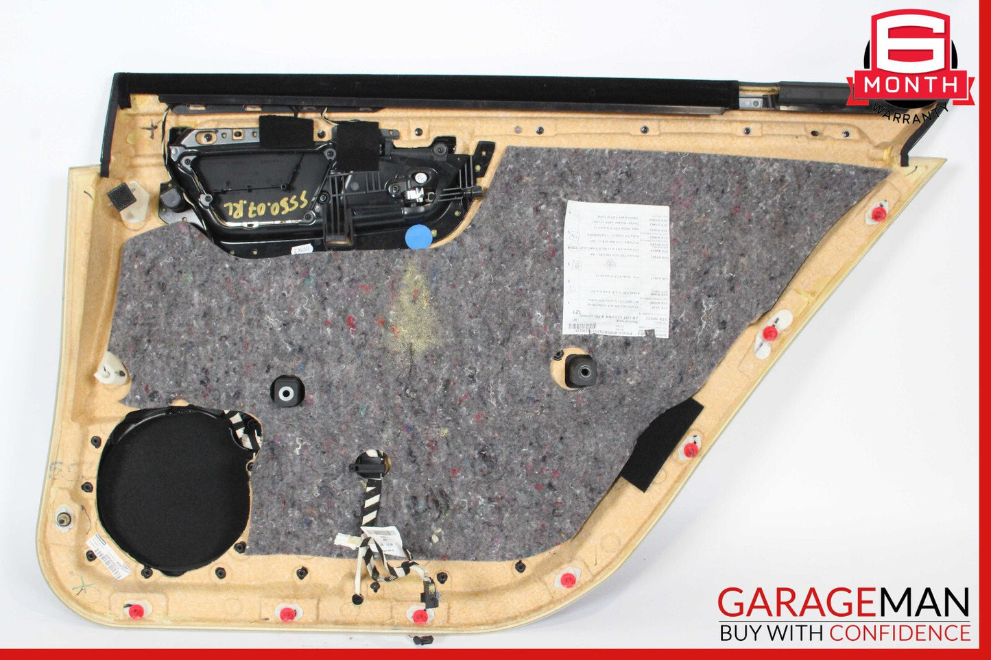 07-09 Mercedes W221 S450 S550 Rear Left Interior Door Panel Cover Brown