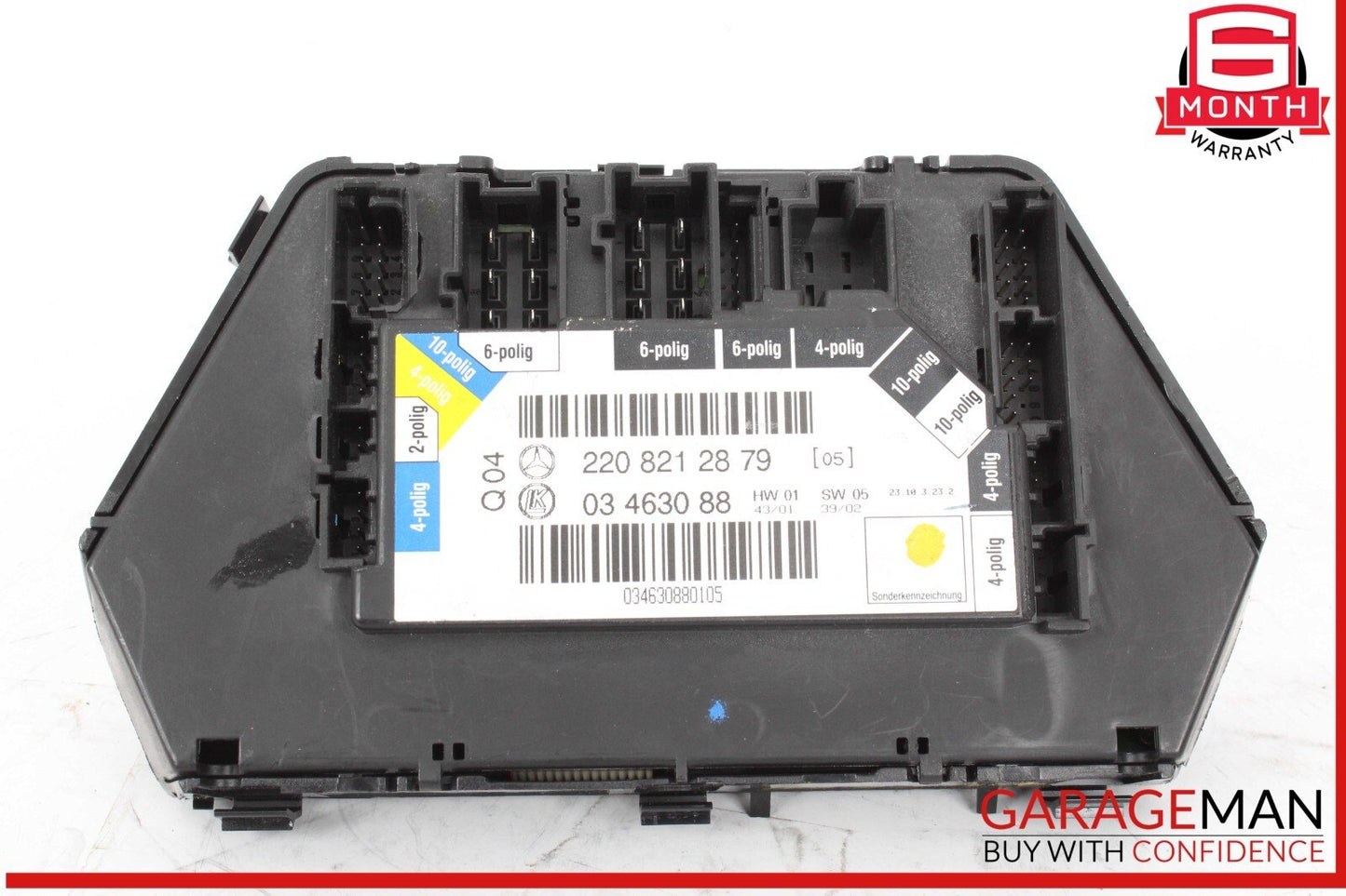 00-06 Mercedes W220 S600 S500 Rear Right Seat Control Switch 2208212879 OEM