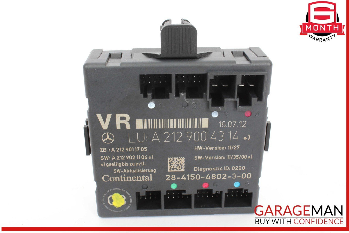 08-18 Mercedes W204 C250 E350 Front Right Side Door Control Module OEM