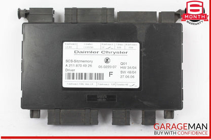 03-11 Mercedes W219 CLS63 AMG SLK280 Front Left Side Seat Control Module OEM