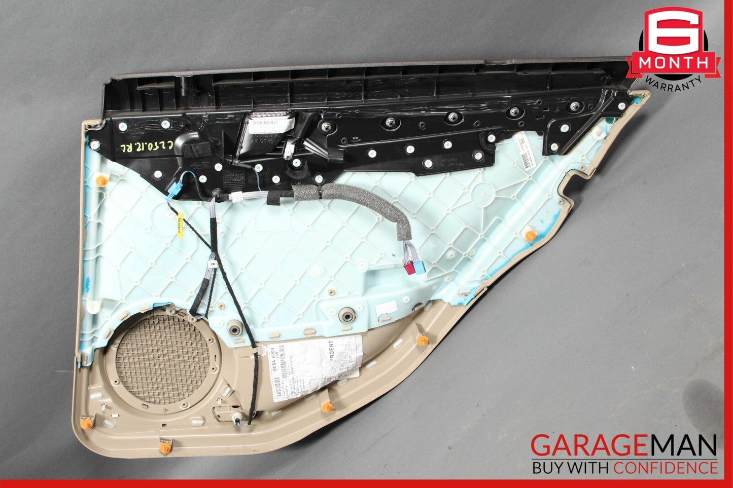 08-14 Mercedes W204 C250 C350 Rear Left Side Interior Door Panel Assembly Beige