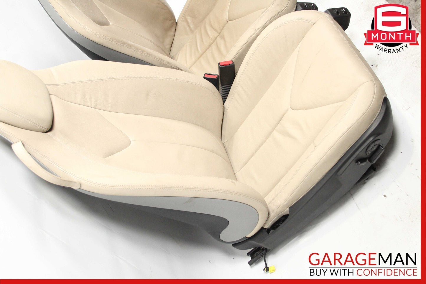 05-11 Mercedes R171 SLK280 Front Complete Seats Cushion Cover Assembly Set Beige
