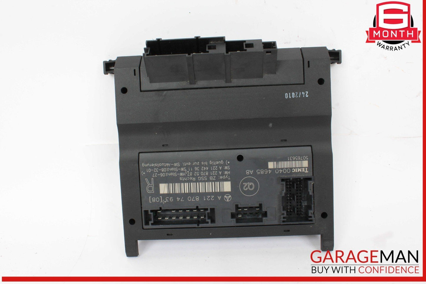 07-13 Mercedes W221 S550 S400 Front Right Under Seat Control Module 2218707493