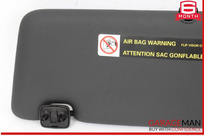 13-18 Audi Q5 Q3 Front Right Passenger Side Sun Visor Sunvisor Black 8K0857552