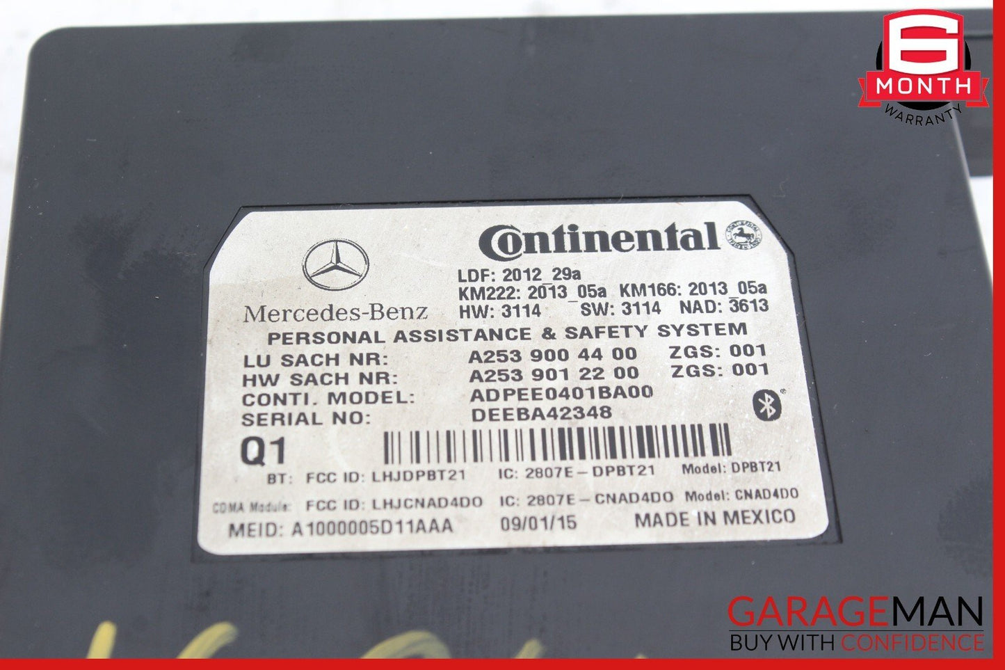 10-20 Mercedes X166 GL450 GLA250 SL400 Communication Control Module Unit OEM