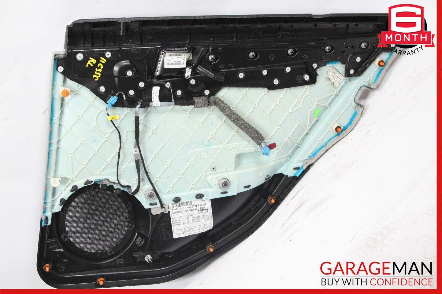 08-14 Mercedes W204 C250 C300 C350 Rear Left Side Interior Door Panel OEM