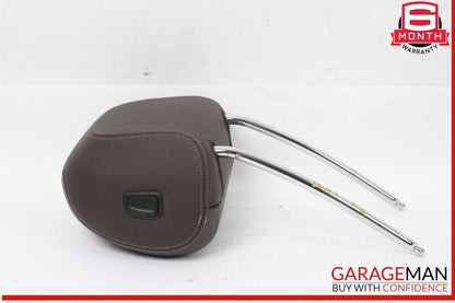 14-18 BMW X5 F15 Front Left or Right Seat Headrest Head Rest Leather Brown OEM