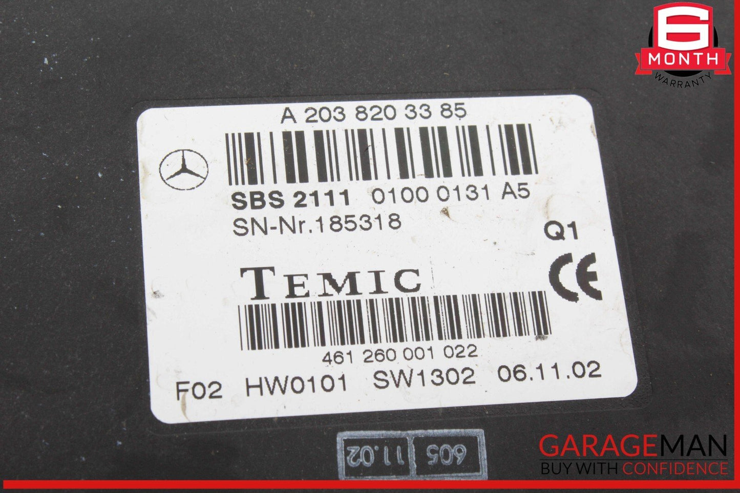 00-06 Mercedes W220 S55 AMG Language Voice Control Module 2038203385 OEM