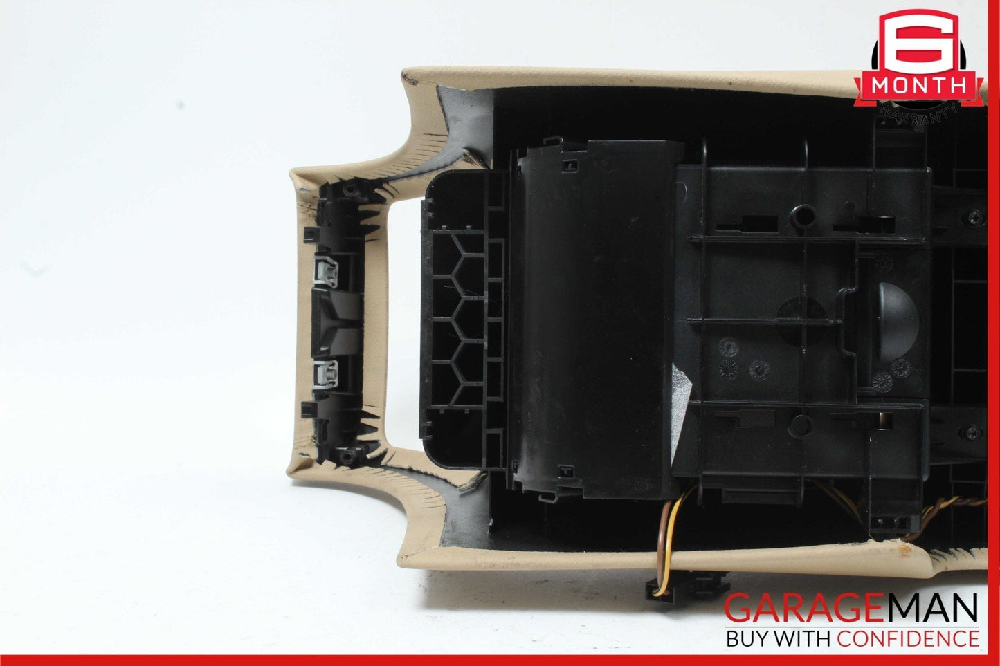 06-11 Mercedes W219 CLS500 Rear Center Console Armrest Storage Tray Cover Brown