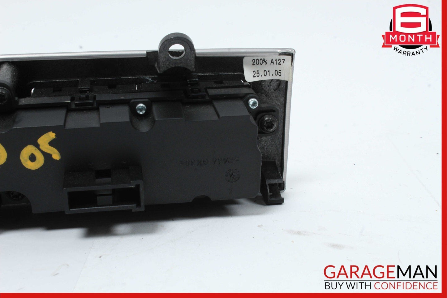 05-07 Mercedes W203 C230 Center Console Dash Lock Switches Panel Hazard Grey OEM
