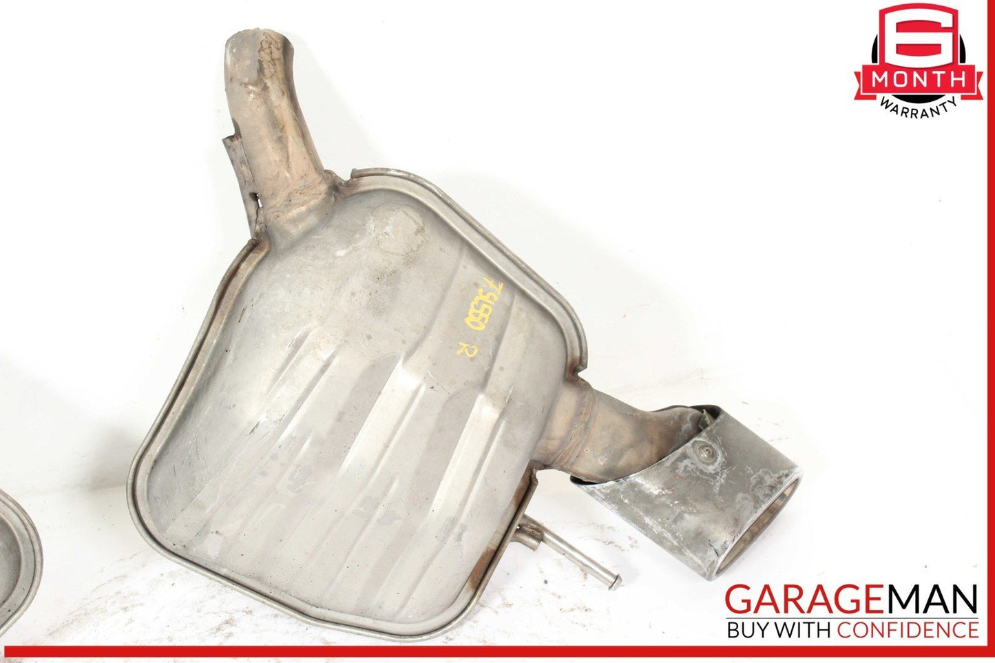 03-08 Mercedes R230 SL550 SL600 Rear Exhaust Mufflers Muffler Tip Tips Set of 2